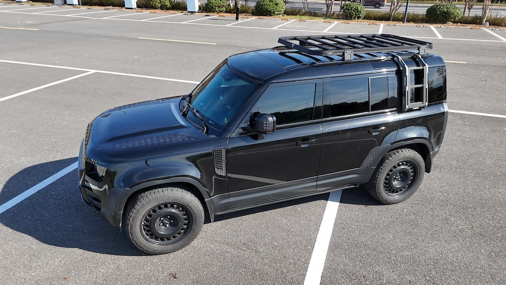 Land Rover Defender 110 Roof Rack & Side Ladder