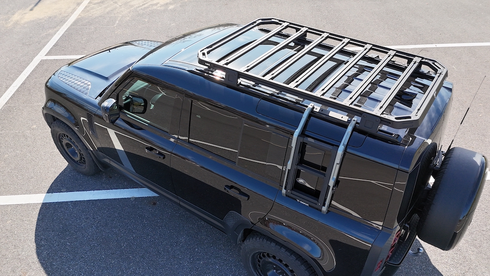 Land Rover Defender 110 Roof Rack & Side Ladder