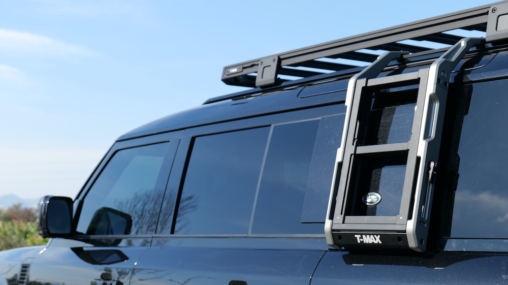 Land Rover Defender 110 Roof Rack & Side Ladder