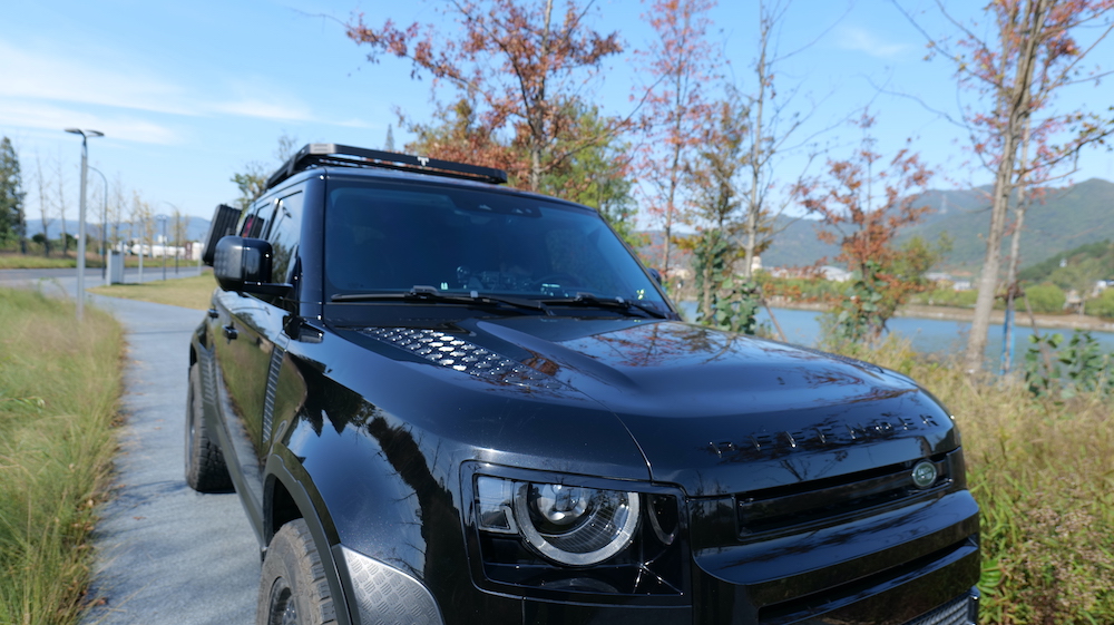 Land Rover Defender 110 Roof Rack & Side Ladder