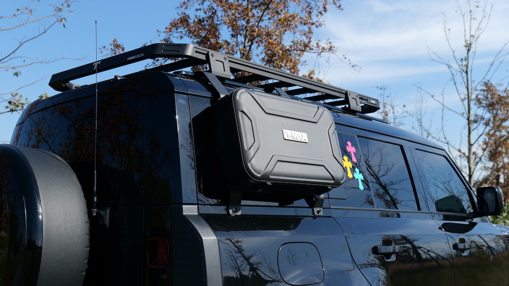 Land Rover Defender 110 Roof Rack & Side Ladder